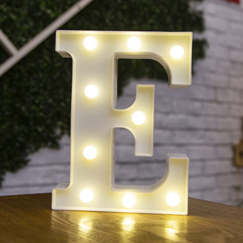 26 Buchstaben weiße LED Nachtlicht Festzelt Zeichen Alphabet Lampe