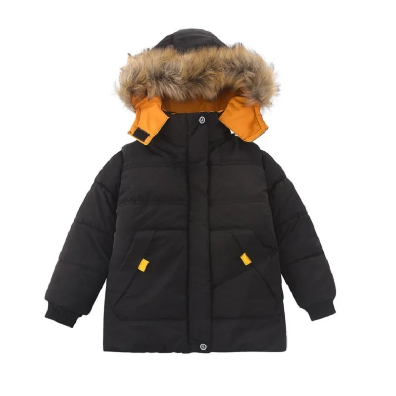 Baby Boys Jacket Autumn Winter Jacket for Boys Children Jacket Kids Hooded Warm Outerwear Coat for Boy Clothes 2 3 4 5 Year