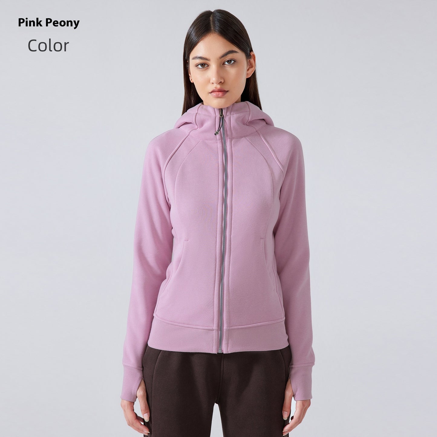 Thick Warm Hooded Sports Jacket Fitness Jacket