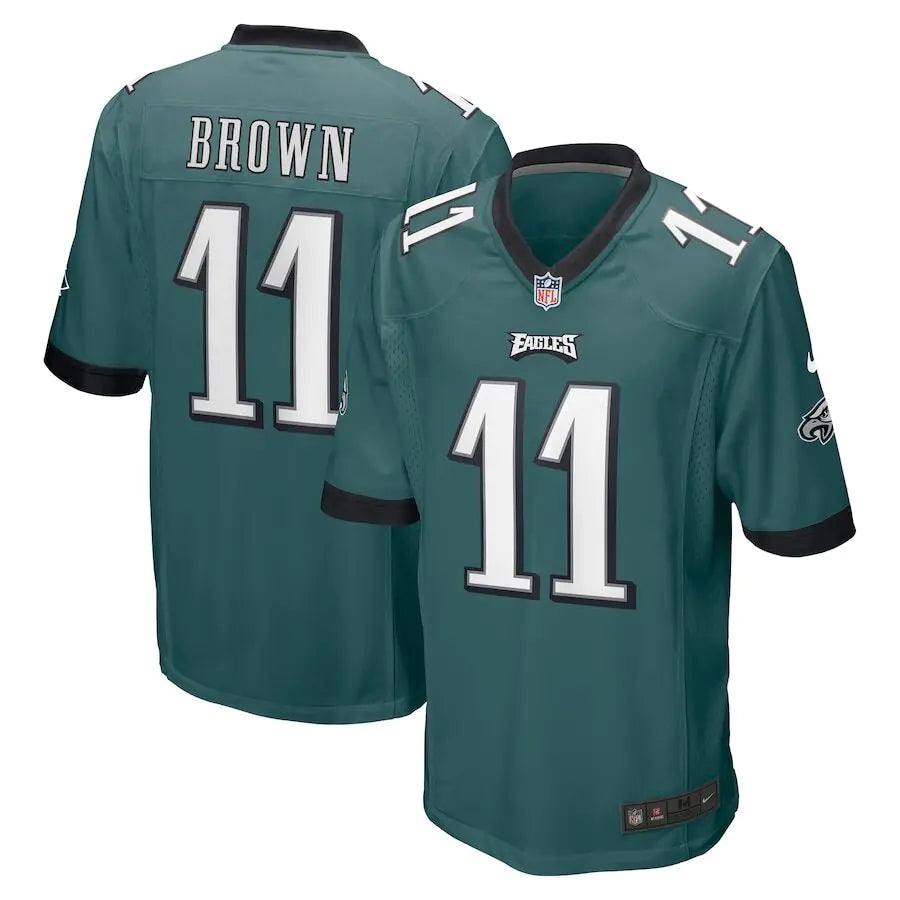 Men's Philadelphia Eagles A.J. Brown Midnight Green Jersey