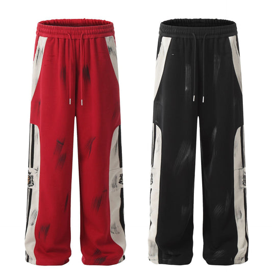 Straight Sweatpants Retro Loose Drooping Wide-leg Casual Pants