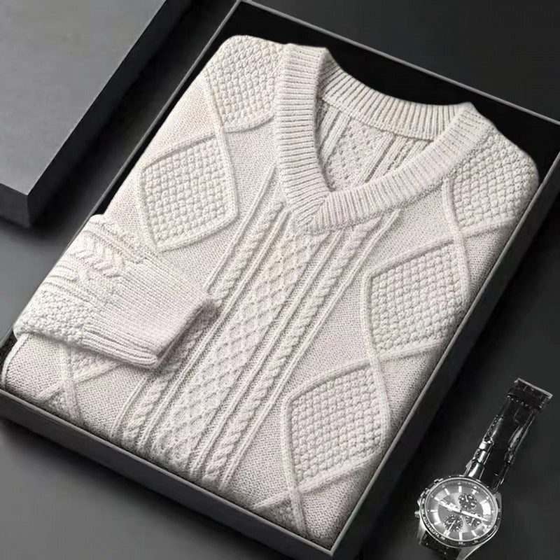 Men's Thickened Thermal Base Sweater