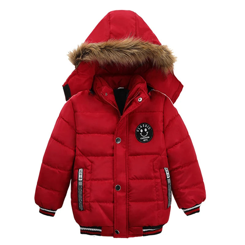 Autumn Winter Baby Boys Jacket Jacket for Boys Children Jacket Kids Hooded Warm Outerwear Coat for Boy Clothes 2 3 4 5 Yrs