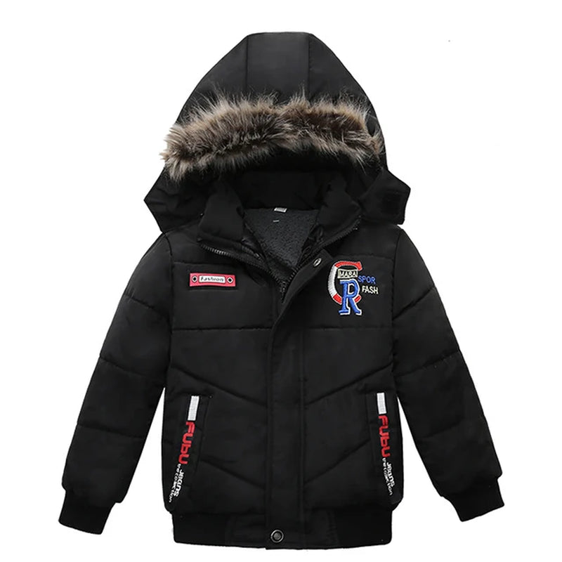 Autumn Winter Baby Boys Jacket Jacket for Boys Children Jacket Kids Hooded Warm Outerwear Coat for Boy Clothes 2 3 4 5 Yrs