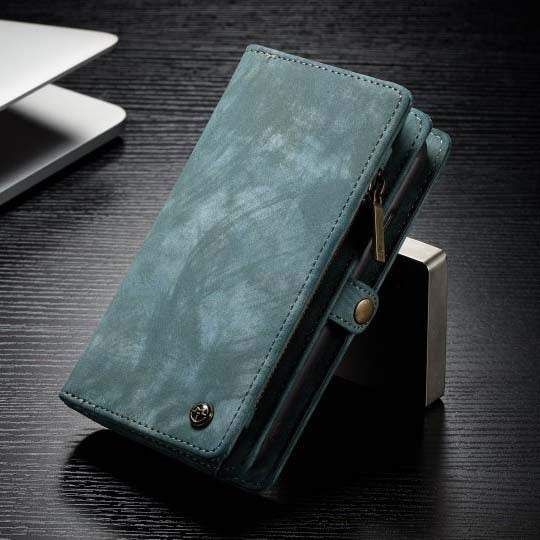 Compatible with Apple, Removable Leather Wallet Flip Stand Card Slot Case For iPhone