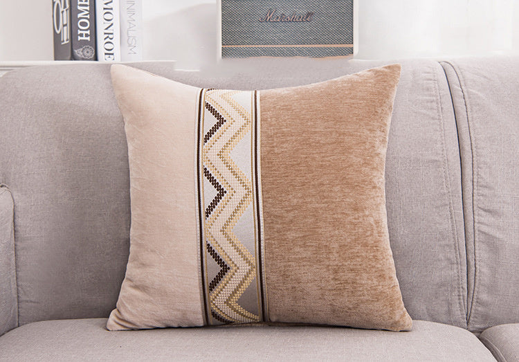 Office sofa pillow chenille pillow cover