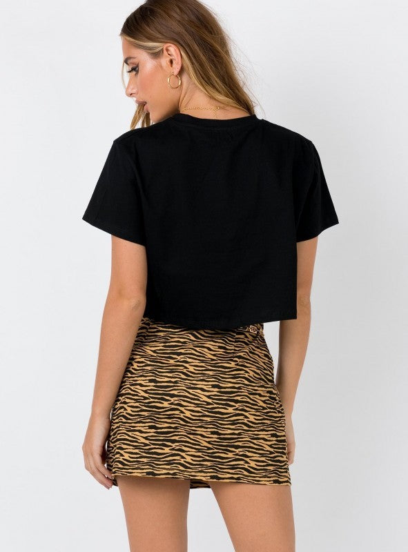 Women Stretch Sexy Ladies Flared Leopard Mini Skirt