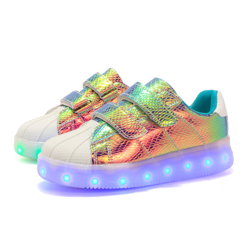 Shell Head Colorful Upgrade Fashion Cool LED Light Shoes