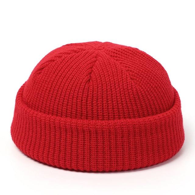 Gestrickte Hüte Für Frauen Skullcap Männer Beanie Hut Winter Retro