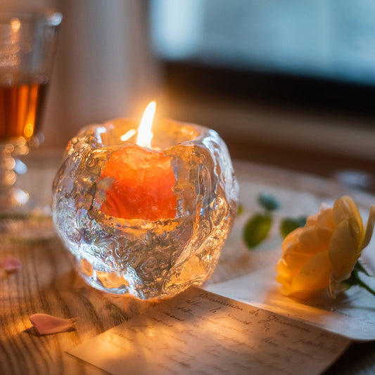 Dekorative Tischdekoration, romantische Kerzenlicht-Tasse aus Glas