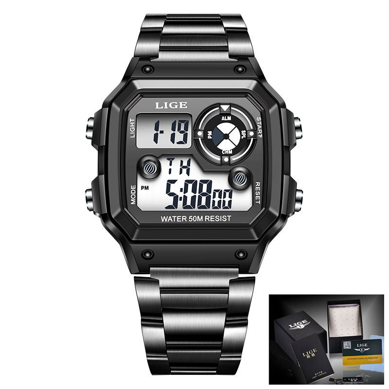 Electronic Watch Unisex Watch Luminous Display Watch Multifunctional