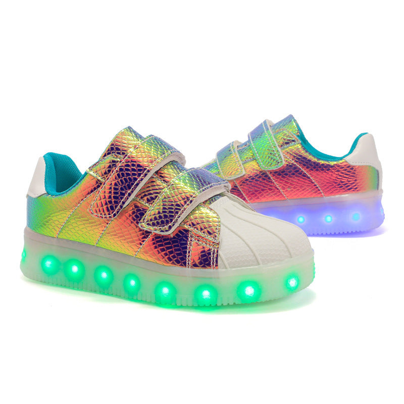 Shell Head Colorful Upgrade Fashion Cool LED Light Shoes