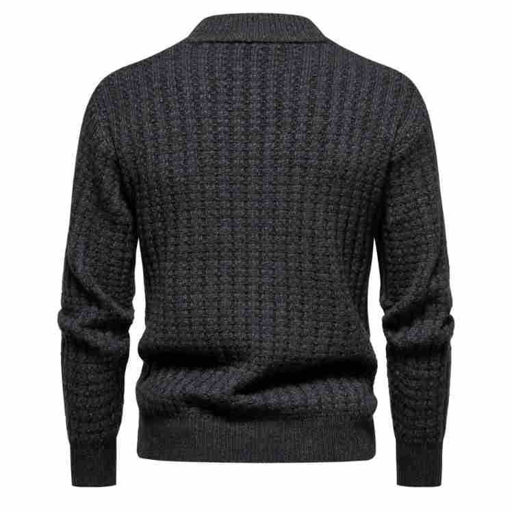 Autumn Men's Knitwear Solid Color Round Neck Fashion Sweater