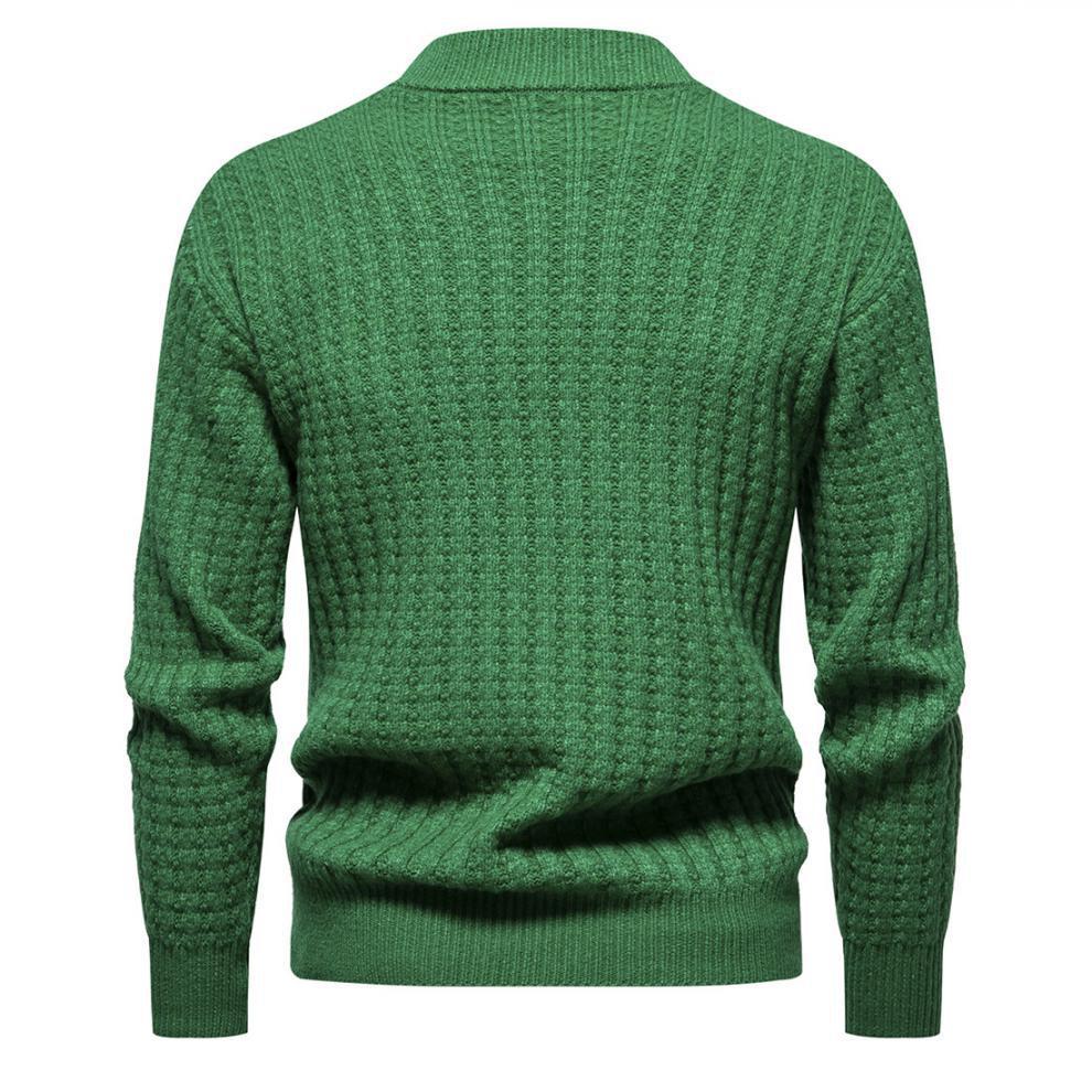 Autumn Men's Knitwear Solid Color Round Neck Fashion Sweater