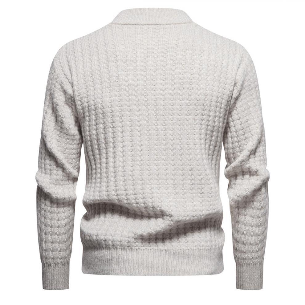 Autumn Men's Knitwear Solid Color Round Neck Fashion Sweater