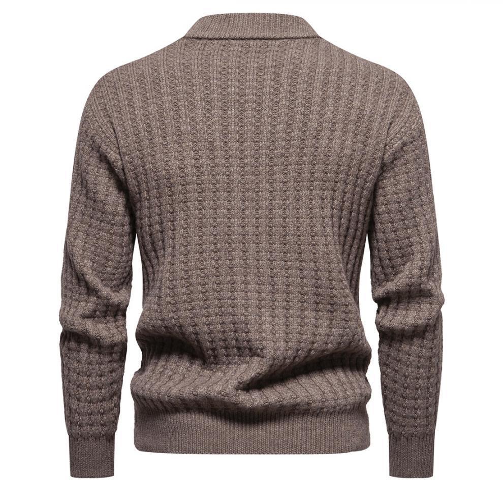 Autumn Men's Knitwear Solid Color Round Neck Fashion Sweater