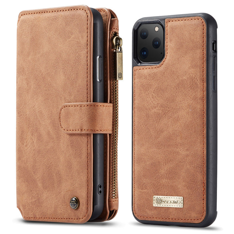 Zipper bag split multi-function Samsung S8 mobile phone case Vintage flip wallet card Samsung S8 plus leather case