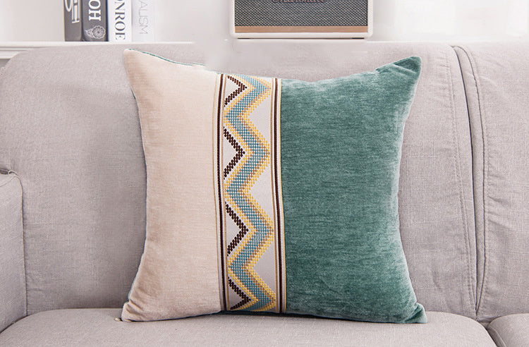 Office sofa pillow chenille pillow cover