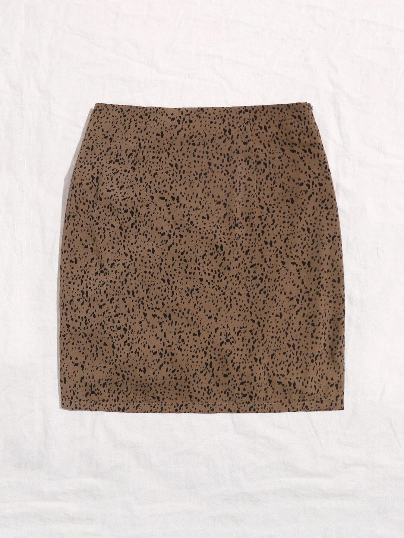 Women European And American Sexy Mini Drawstring Short Skirt Ladies Leopard Print High Waist Slim One Step Skirt Skirt