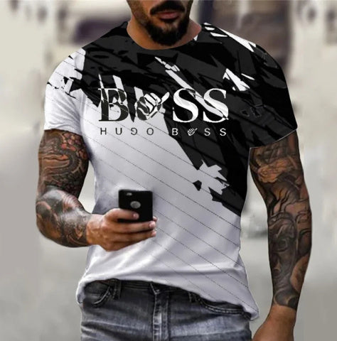 Men's Printed Fashion Fashion Short Sleeve Casual