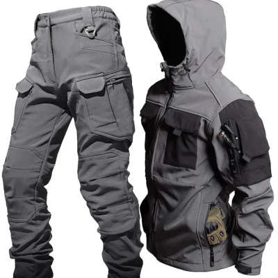 Men's Fleece Jackets Overalls And Workwear Pants For Autumn And Winter