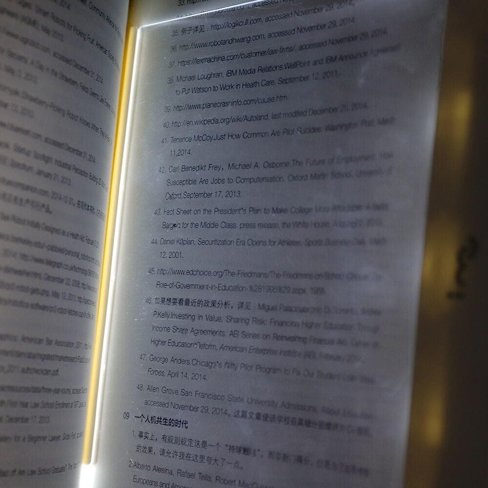 Dimmable LED Panel Book Reading Lamp Eye Protection Learning Book Lamp Acrylic Resin For Night Reading