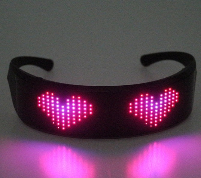 LED display glasses for dj music party