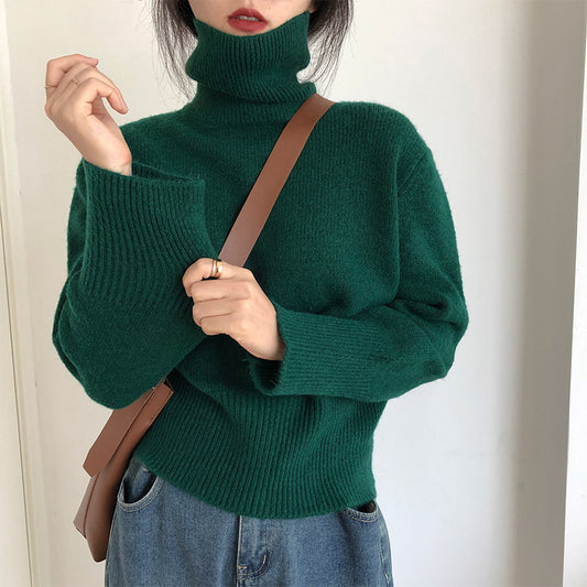 Women's Loose And Simple Pullover Solid Color Sweater