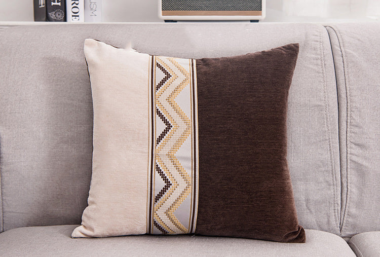 Office sofa pillow chenille pillow cover