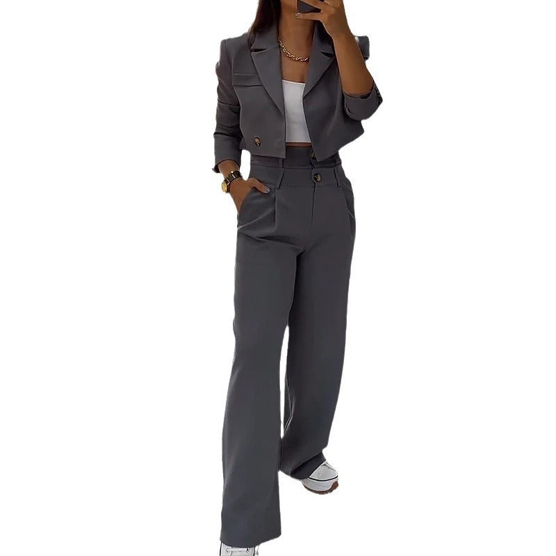 Women's Fashion Tops Casual Pants Suit