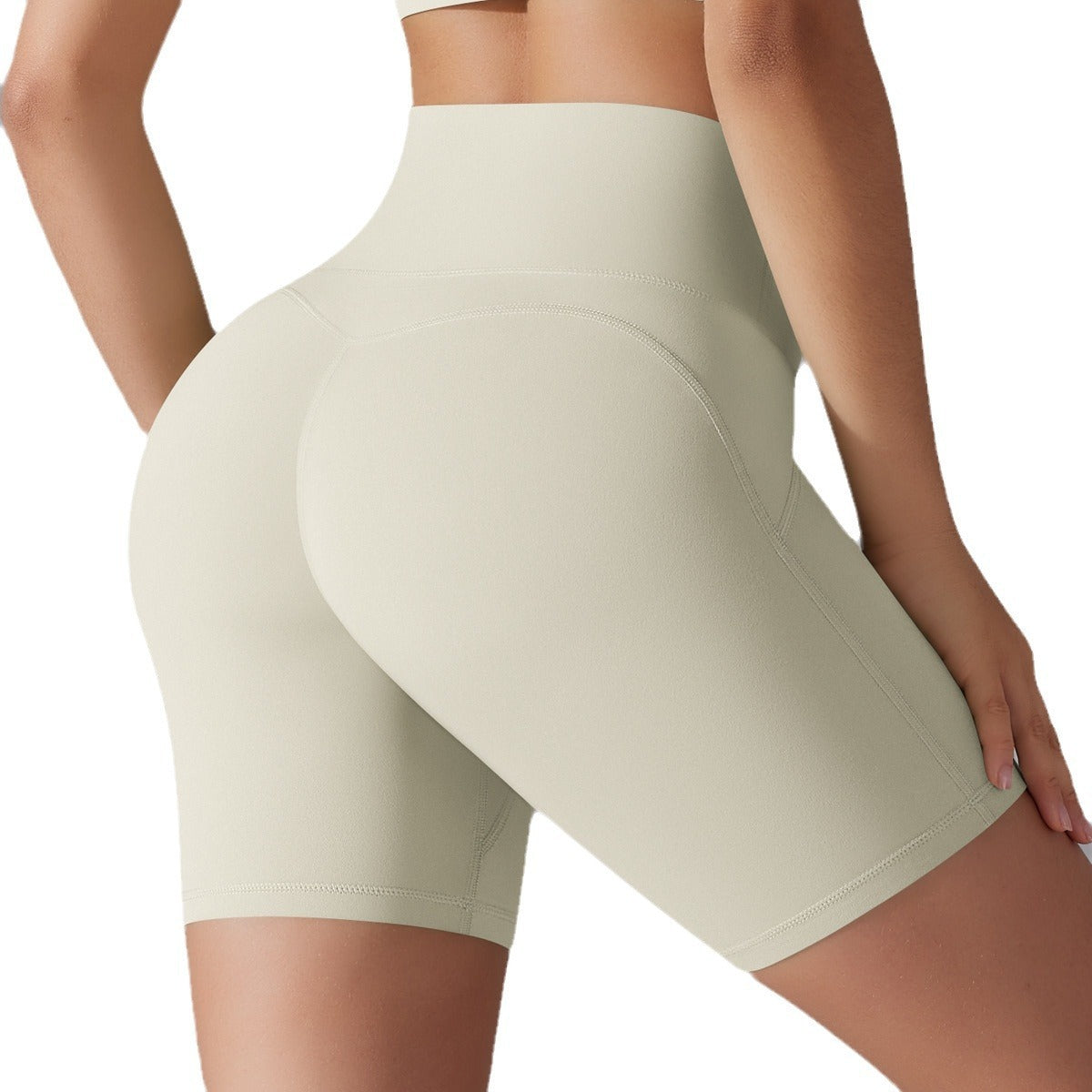 Yoga-Shorts mit hoher Taille für Damen