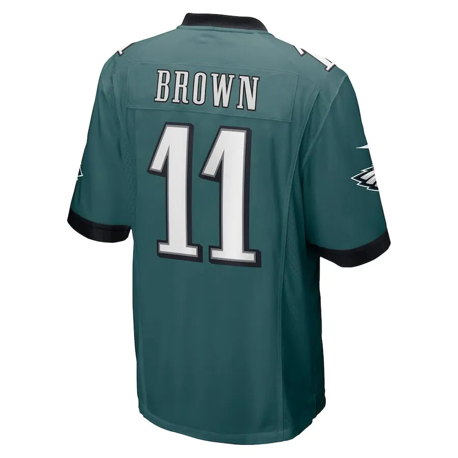 Men's Philadelphia Eagles A.J. Brown Midnight Green Jersey