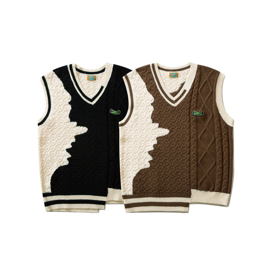 Women's Fashion Personality Knitting Sweater Vest