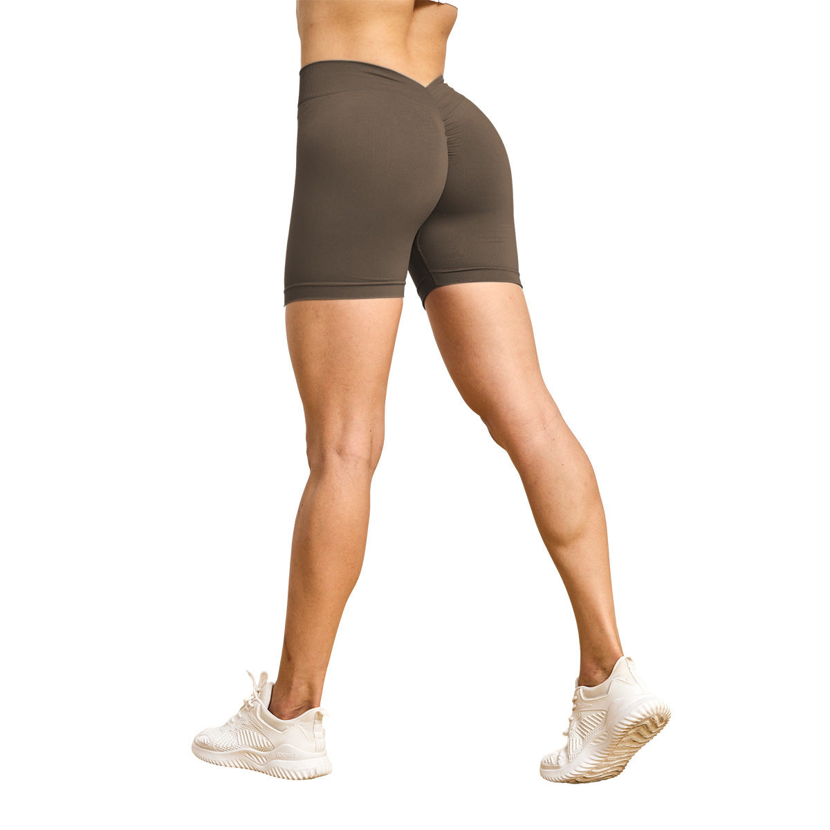 Seamless Yoga Clothes Women's Back V Bum Lift Shorts