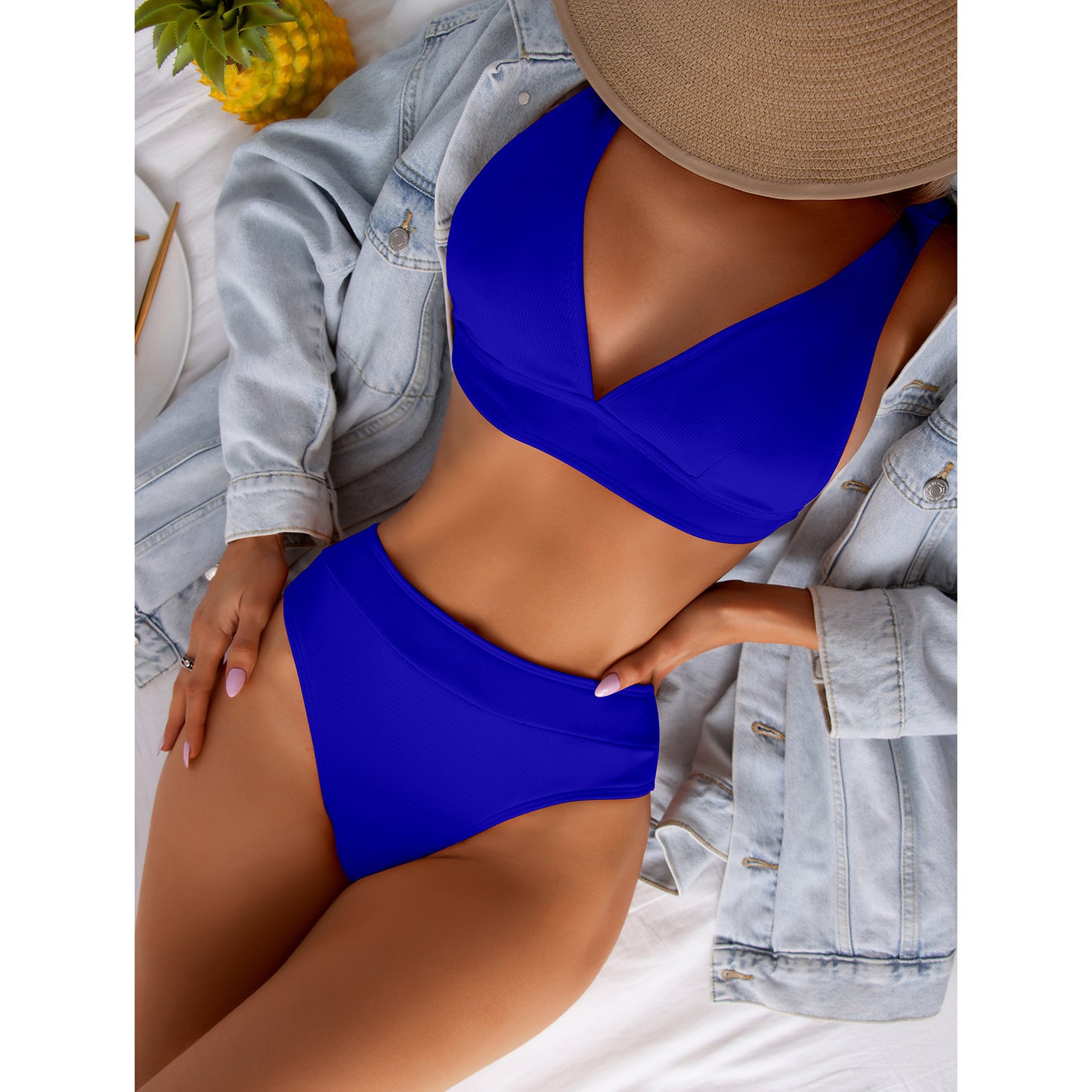 High Waisted Sexy Split Bikini Swimsuit