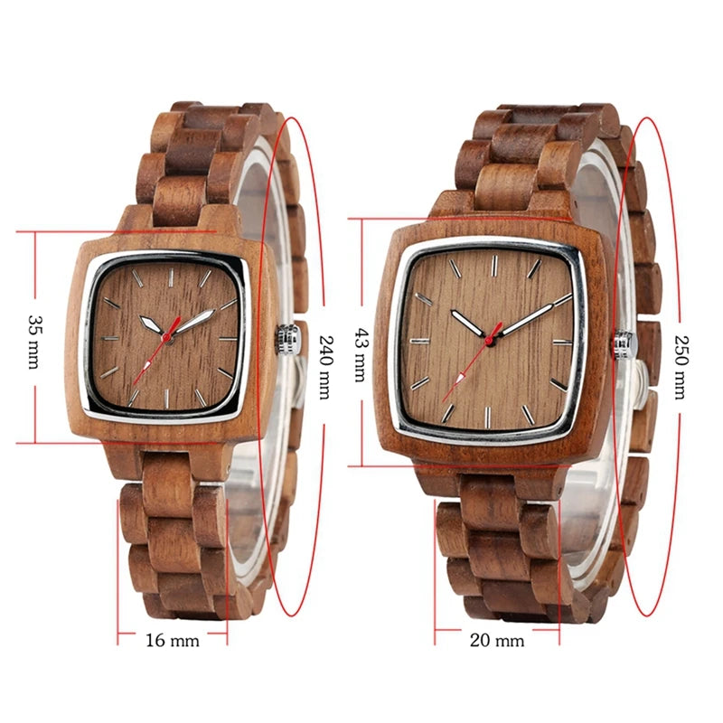 Unique Walnut Wooden Watches for Lovers Couple Men Watch Women Woody Band Reloj Hombre 2020 Clock Male Hours Top Souvenir Gifts