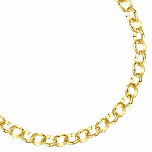 DJADEE Damen Armband Gold vergoldet 750er Gold 18 Karat Wasserfest Damenarmband Damen Armband MONA hochwertig vergoldet mit Stempel (19)