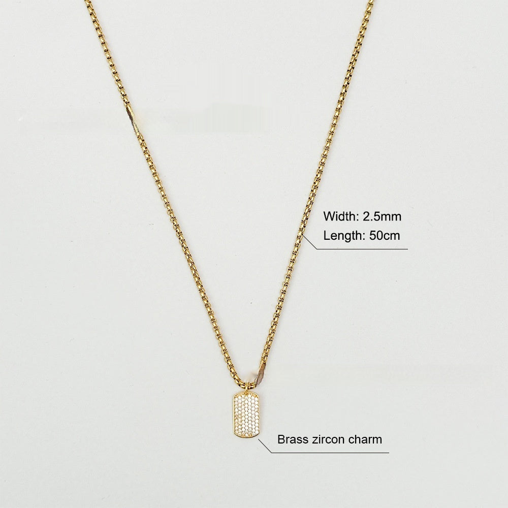 Vacuum Plating 18K Gold High Polished Stainless Steel Necklace