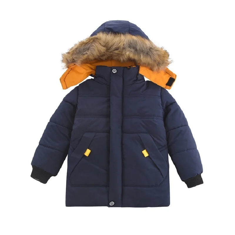 Baby Boys Jacket Autumn Winter Jacket for Boys Children Jacket Kids Hooded Warm Outerwear Coat for Boy Clothes 2 3 4 5 Year