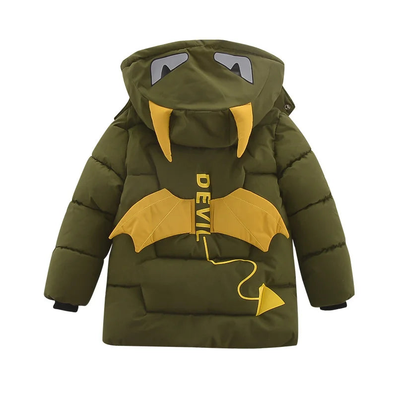 Baby Boys Jacket Autumn Winter Jacket for Boys Children Jacket Kids Hooded Warm Outerwear Coat for Boy Clothes 2 3 4 5 Year