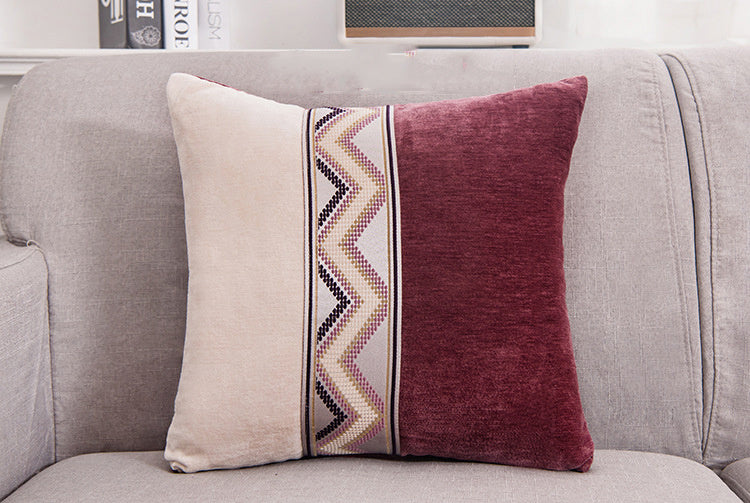 Office sofa pillow chenille pillow cover