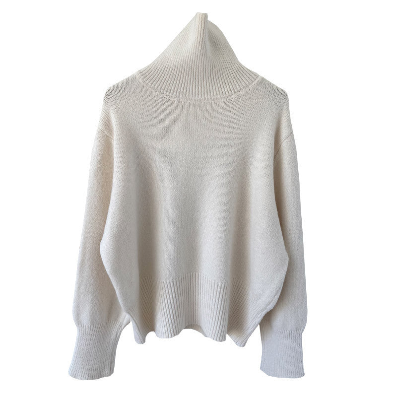 Women's Loose And Simple Pullover Solid Color Sweater