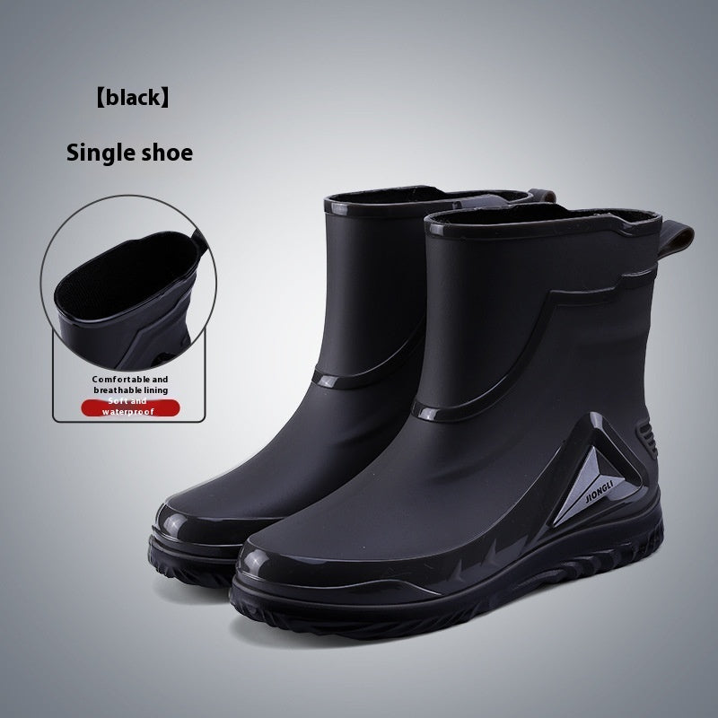 Closed Waterproof Shoes Outdoor Rubber Boots