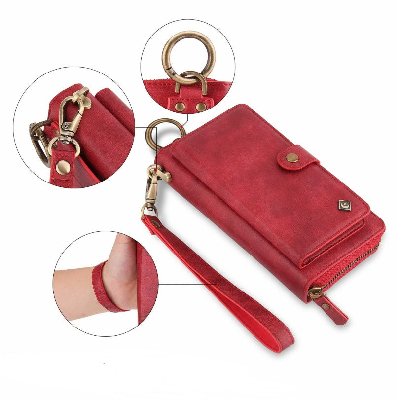 New Multi-function Mobile Phone Case Phone Shell Zipper Wallet Set Car Function Phone Case