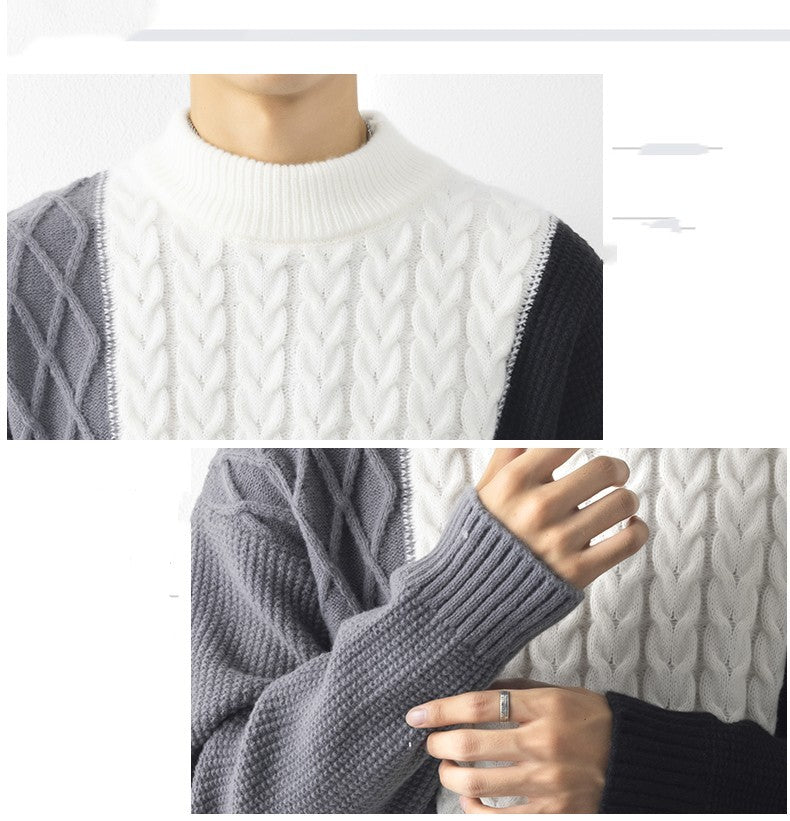 Men's Wool Loose Trend Sweater Bottoming