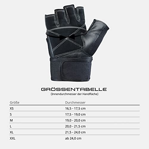 silverton Power Fitness Handschuhe mit Handgelenkumwicklung | Verstellbarer Druck für optimale Stabilität | für Herren & Damen | Gym Handschuhe, Gewichtheber Handschuhe