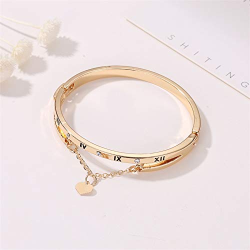 SINLOV Boho Herz Armband Gold Tasssel Anhänger Armband Mode Brief Partei Armband Dainty Hand Schmuck, L, Metall