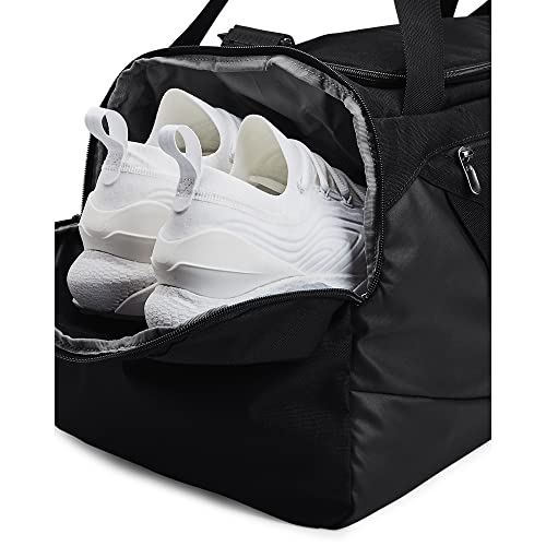 Under Armour Undeniable 5.0 Duffle, Unisex, für Erwachsene, Größe L, Schwarz (001)/Metallic Silver, Einheitsgröße