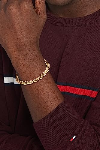 Tommy Hilfiger Schmuck Armband Kette aus Edelstahl Gelbgold für Männer und Frauen - 2790500