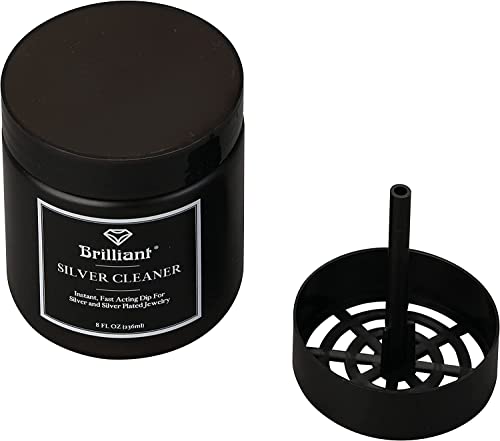 Brilliant Silver Dip Cleaner, Black 8 Oz